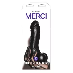   Doc Johnson The Perfect Cock - realistické dildo (černé) - 19 cm