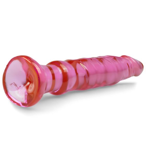 Crystal Jellies - anální dildo s přísavkou (růžové)