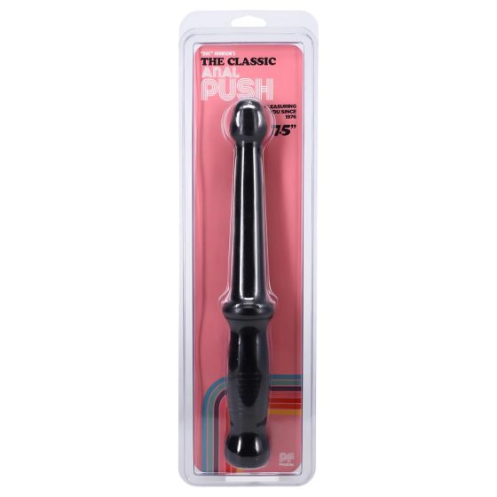 Doc Johnson Anální Tlačítko - dildo s rukojetí (černé)