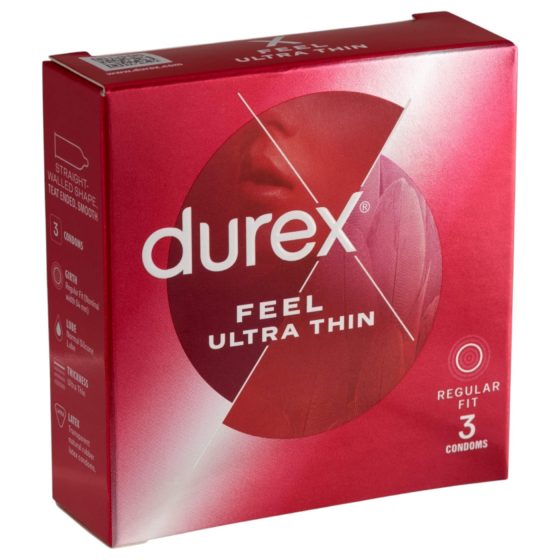 Durex - ultra tenký kondom - realistický pocit - 3 kusy