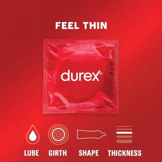 Durex Feel Thin - Přirozený pocit kondomy (12 ks)