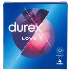 Durex Love - kondomy Close Fit - těsný střih - 4 ks