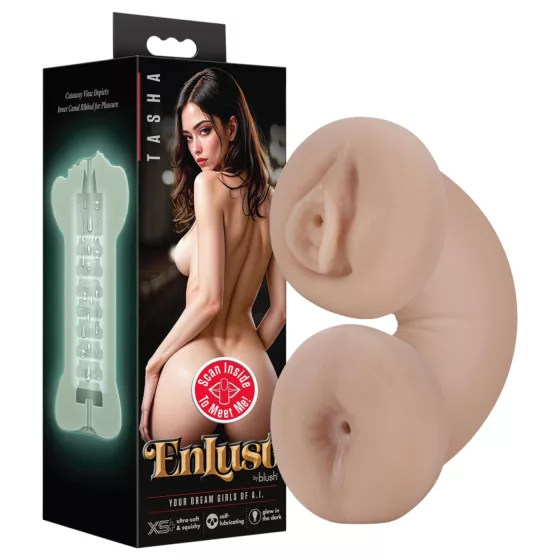 Enlust Tasha - vagína a anál svítící - realistické obrázky - naturální
