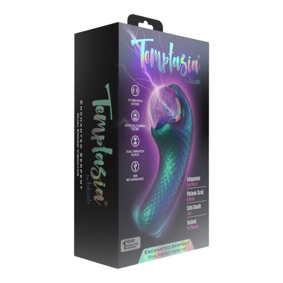 Temptasia Enchanted Serpent - mytický vibrační stimulátor klitorisu (zelený)