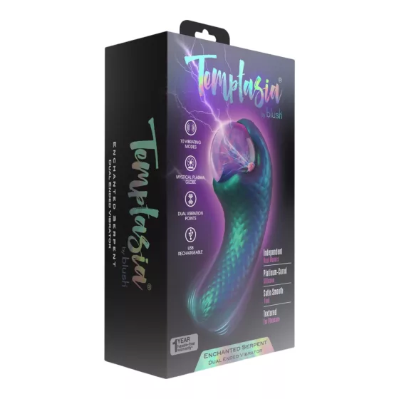 Temptasia Enchanted Serpent - magický klitoriální vibrátor (zelený)