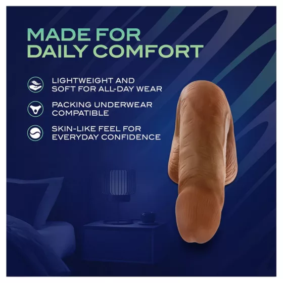 Blush UrSelf Affirm - realistický umělý penis (hnědý) - 13 cm