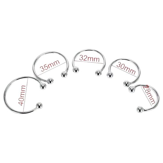 Nerezový kovový kroužek na penis - oddálení ejakulace (28 mm)