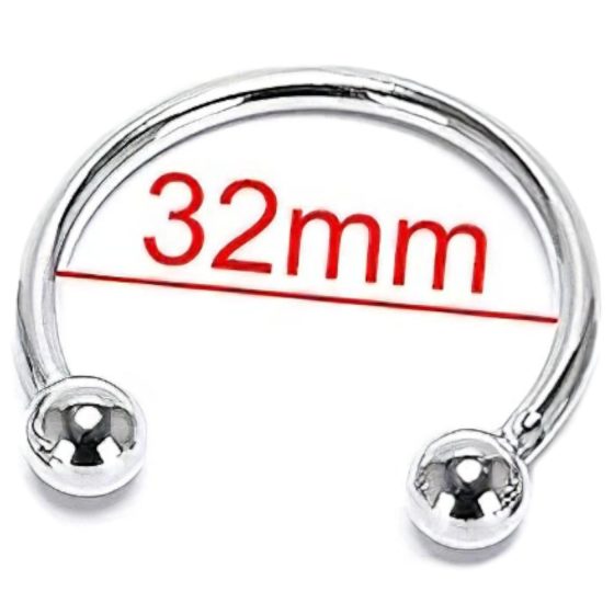 Rozsdamentes fém makkgyűrű - ejakuláció késleltetéshez (32mm)