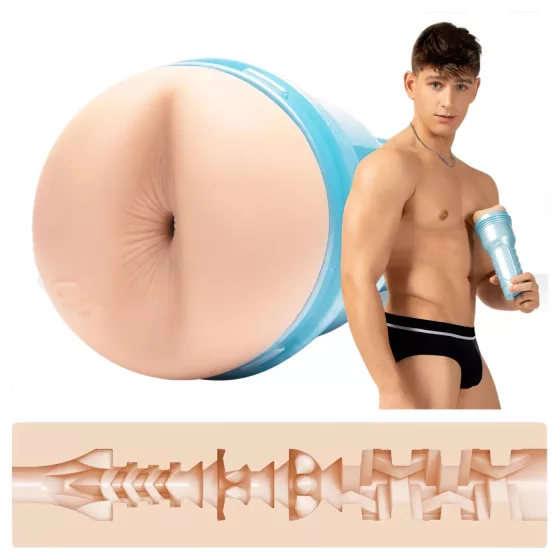 Fleshjack Reno Gold - realistický anální masturbátor - tělová barva