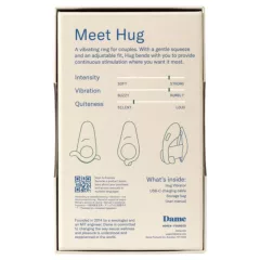   Dame Hug - nastavitelný vibrační erekční kroužek (zelený)