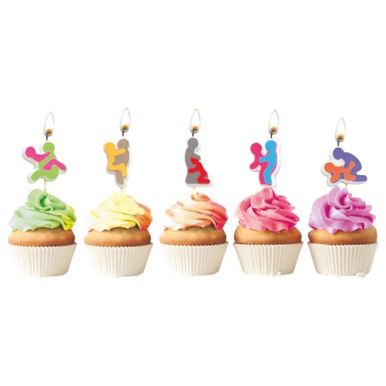 F*ckers! - svíčky na sexuální polohy - sada 5 ks