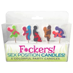 F*ckers! - svíčky na sexuální polohy - sada 5 ks