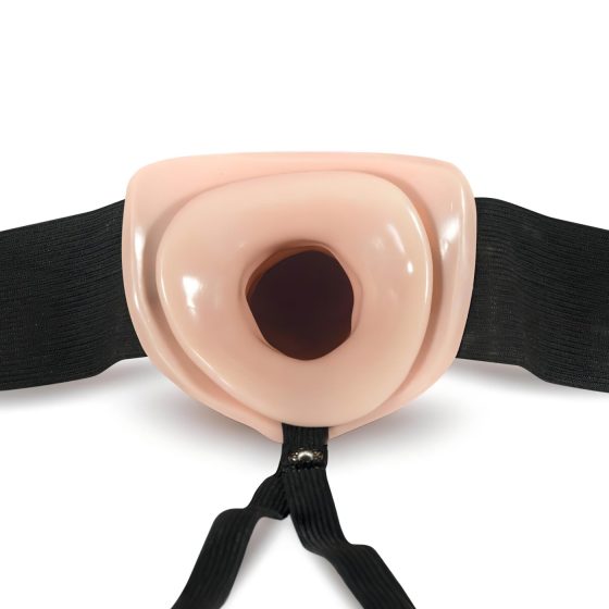 Dr. Skin 6,5 - Dutý připínací dildo - 15 cm (přírodní)