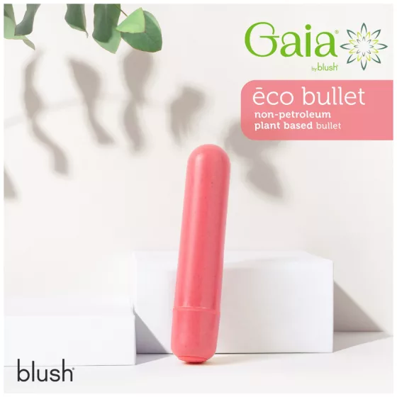 Gaia - vibrátor střední velikosti - ekologický - korálová