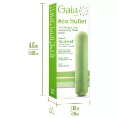   Gaia Eco - vibrátor - ekologický, střední velikost - zelený