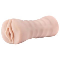 M for Men Ashley - vibrační umělá vagína (přírodní)