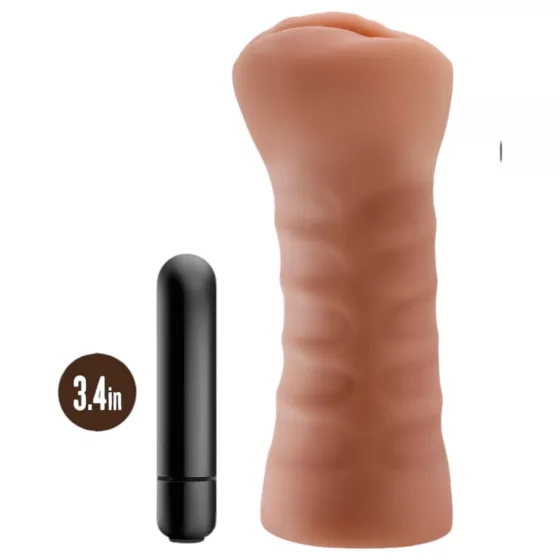 M For Men Sofia - vibrační umělá vagína - přírodní barva