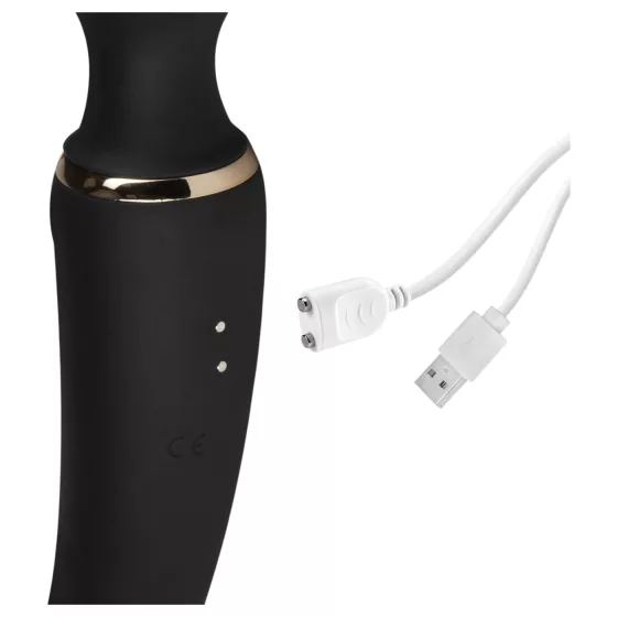 Blush Lush - 2 v 1 wand a G‑bod vibrátor (černý)