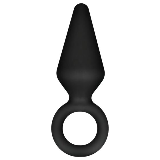 Anal Adventures Platinum S - anální kolík (černý) - malý