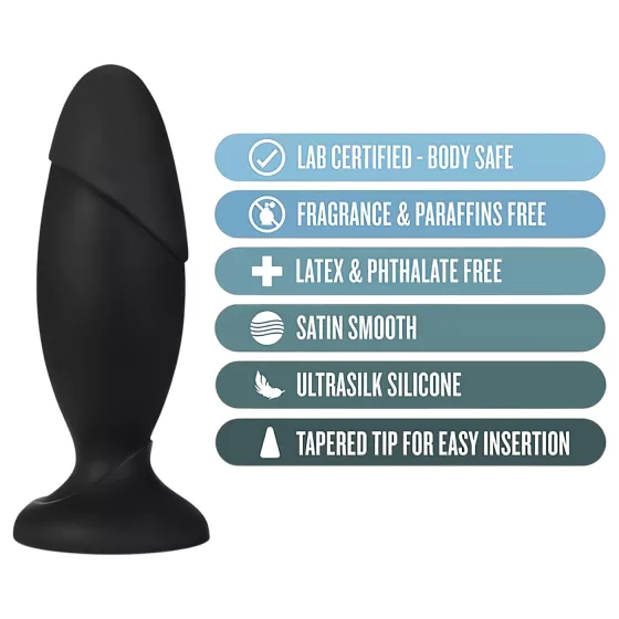 Anal Adventures Platinum Rocket - velký anální kolík - černý