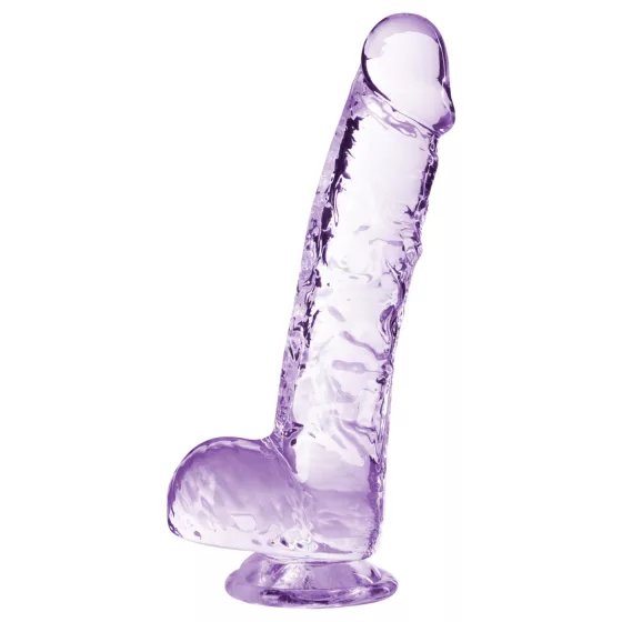 Blush Naturally Yours - křišťálové dildo (fialové)