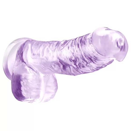Blush Naturally Yours - křišťálové dildo (fialové)