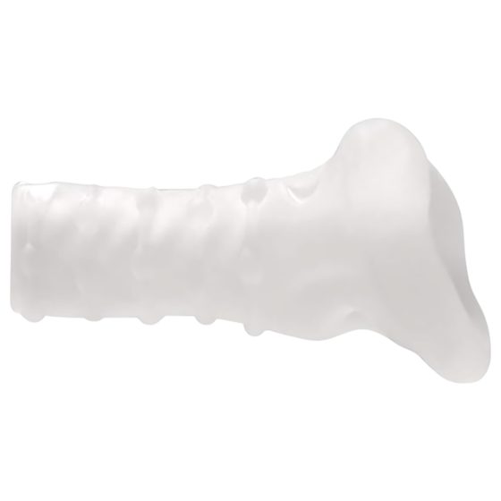 Perfect Fit Breeder - otevřený návlek na penis (10 cm) - bílý