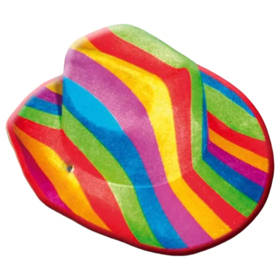 Pride - kovbojský klobouk - duhový
