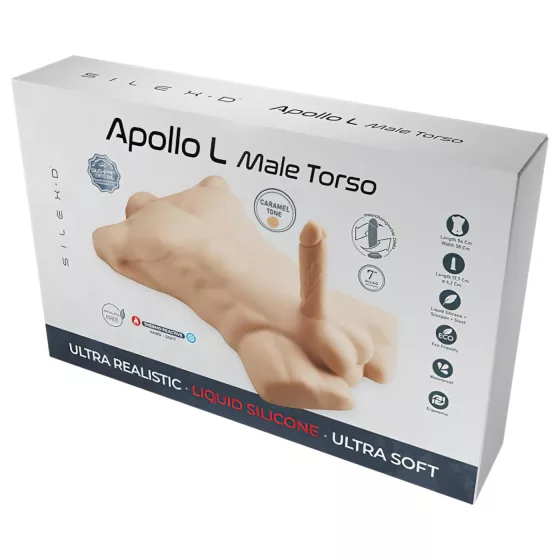 Silexd Apollo - mužský torzo - tmavá přírodní barva