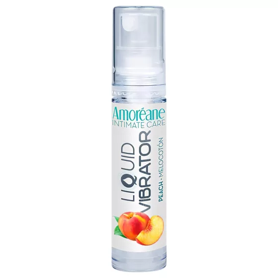 Amoréane - tekutý vibrační stimulační lubrikant broskev (10 ml)