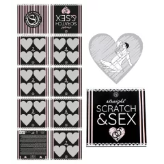  Secret Play Scratch & Sex Straight - stírací hra se sexuálními polohami pro páry (v 5 jazycích)