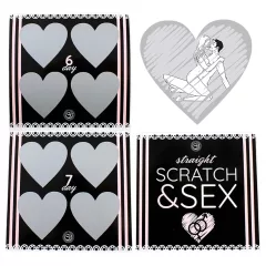   Secret Play Scratch & Sex Straight - stírací hra se sexuálními polohami pro páry (v 5 jazycích)