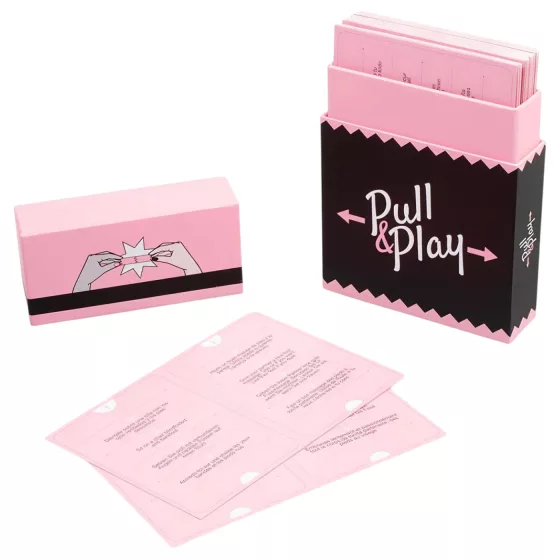 Secret Play Pull & Play - erotická karetní hra pro páry (50 karet) - v 7 jazycích
