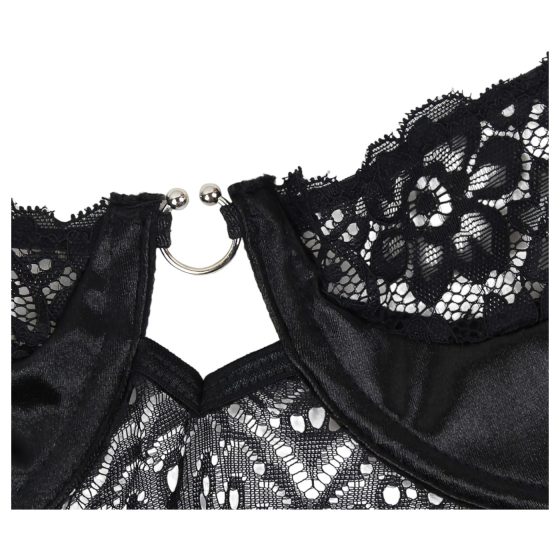 Subblime - vzorované body se saténovým páskem (černé)