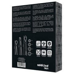   Addicted Toys - sada silikonových erekčních kroužků - 7 ks - černá