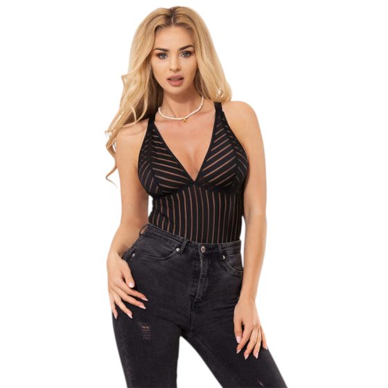 Subblime 954147 - pruhovaný body set - (černý)