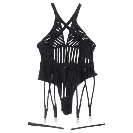 Subblime 954147 - pruhovaný body set - (černý)