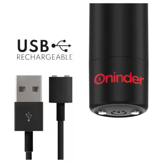 Oninder - Vibrátor ovládaný aplikací (černý)