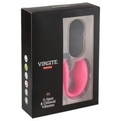   Virgite - dálkově ovládaný párový vibrátor (černá-růžová)