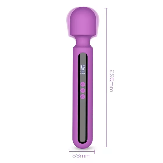 Engily Ross Aura - vibrátor na masáž - dobíjecí, digitální, fialový