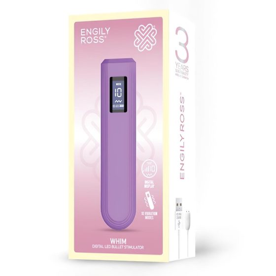 Engily Ross Whim - akumulátorový, digitální tyčový vibrátor (fialový)