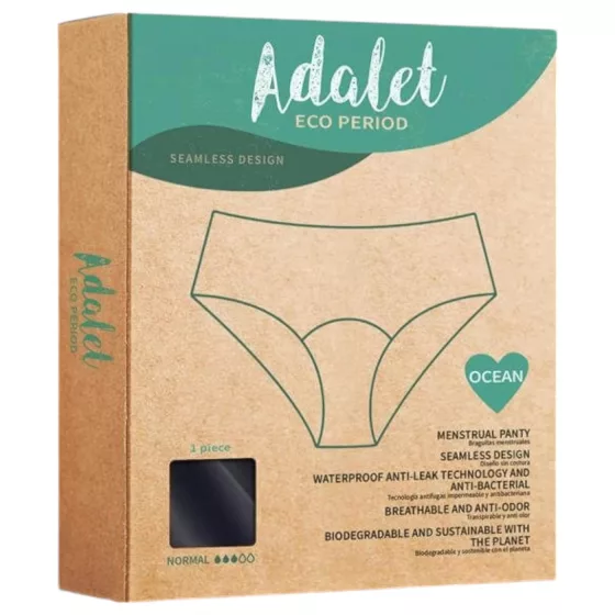 Adalet Ocean Normal - menstruační kalhotky - černé