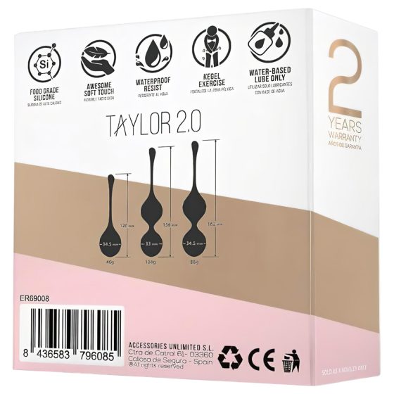 Engily Ross Taylor 2.0 - Sada 3 Venušiných kuliček (fialová)