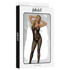 Adalet Many - krajkový overal s mašlí - (černý)