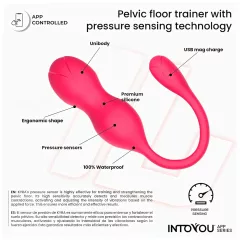   INTOYOU Kyra Pelvic - vibrační venušiny kuličky ovládané aplikací (růžové)