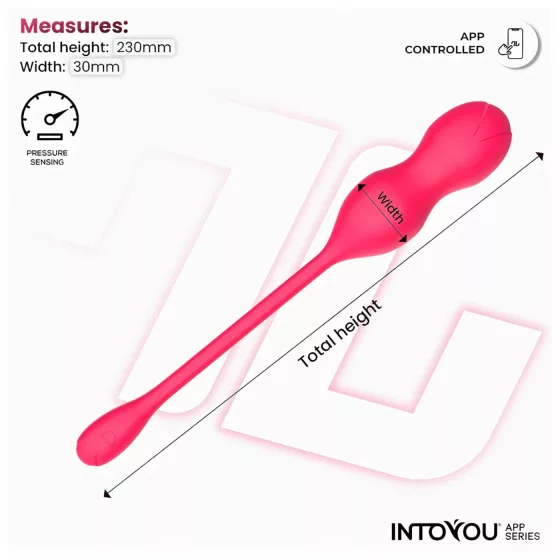 INTOYOU - kegel kuličky duo - chytré, vibrační - růžové