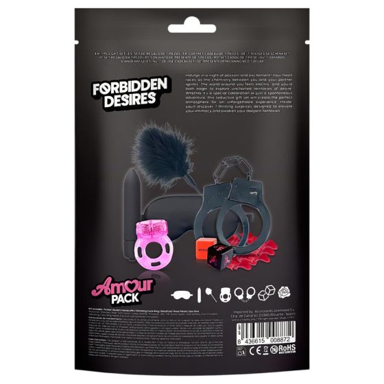 Amour Pack Forbidden Desires - startovací sada s vibrátorem - 7 dílů