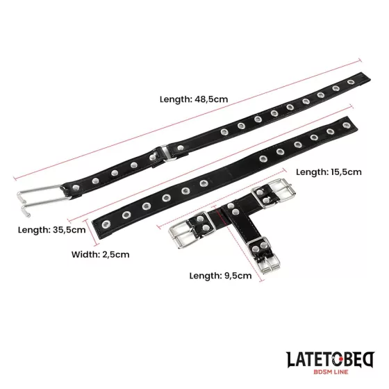 Latetobed - obojek s háčkem na nos - černý