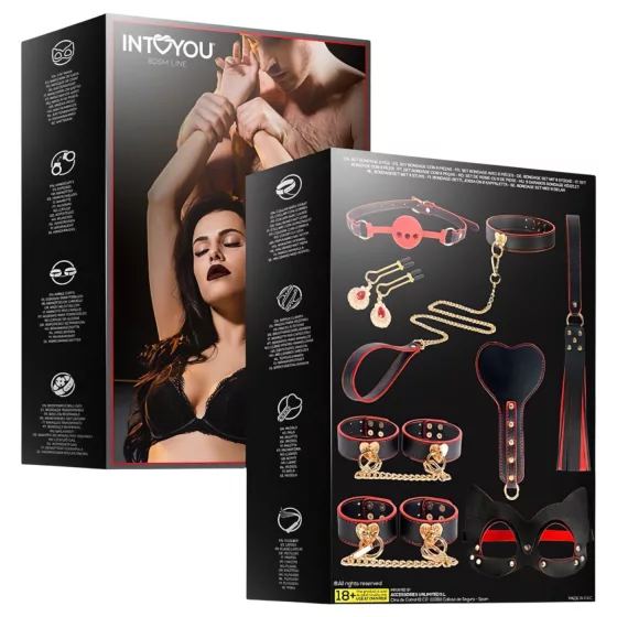 INTOYOU - BDSM sada pro pokročilé - 8 dílů - černá