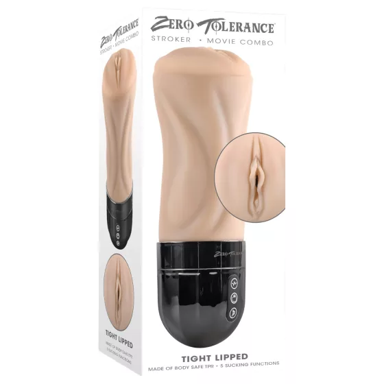 Zero Tolerance - masturbátor sání a vibrace - umělá vagina naturální
